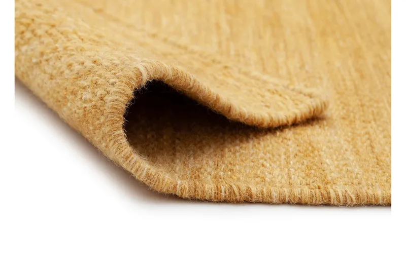 Birka Ullmatta Rektangulär 75x150 cm - Ockragul - Products - Textil & mattor - Matta - Modern matta - Ullmatta