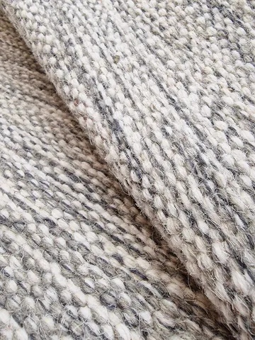 Birka Ullmatta Rektangulär 75x150 cm - Silver - Products - Textil & mattor - Matta - Modern matta - Ullmatta