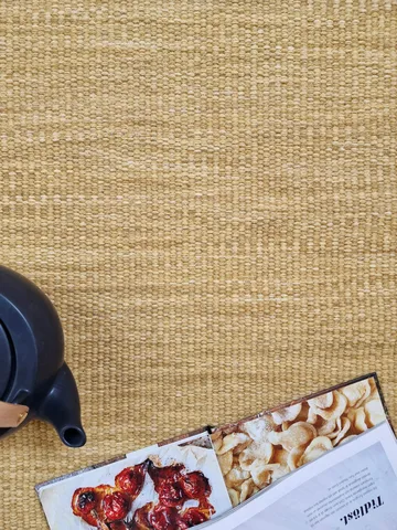 Birka Ullmatta Rektangulär 75x230 cm - Ockragul - Products - Textil & mattor - Matta - Modern matta - Ullmatta