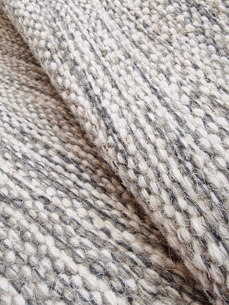 Birka Ullmatta Rund 120 - Silver - Products - Textil & mattor - Matta - Modern matta - Ullmatta