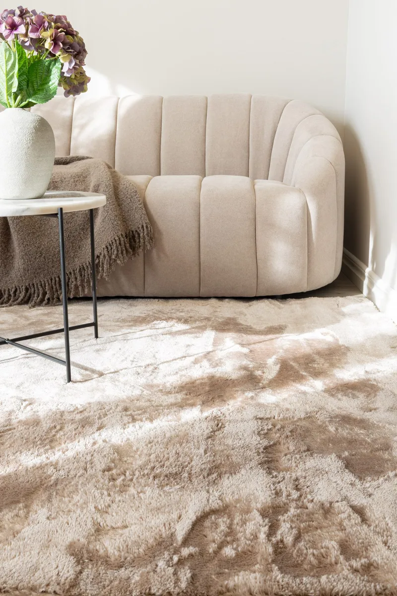 Cozy Ryamatta 110x160 cm Rektangulär - Linne - Products - Textil & mattor - Matta - Modern matta - Ryamatta