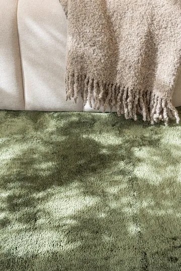 Cozy Ryamatta 120 cm Rund - Grön - Products - Textil & mattor - Matta - Modern matta - Ryamatta