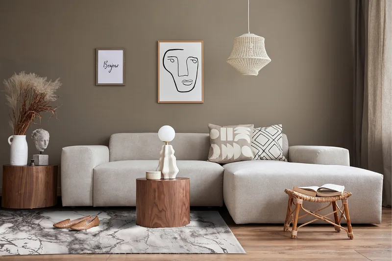 Craft Concrete Matta 140x190 - Silver - Products - Textil & mattor - Matta - Modern matta - Wiltonmatta