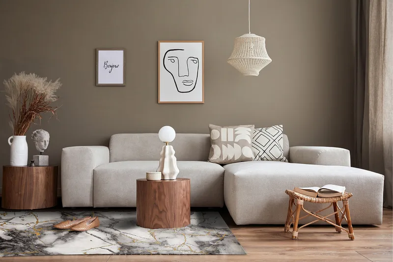 Craft Concrete Matta 200x290 - Guld - Products - Textil & mattor - Matta - Modern matta - Wiltonmatta