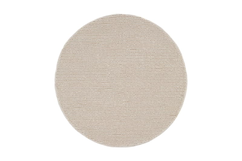 Dalarö Ullmatta 240 cm Rund - Vit - Products - Textil & mattor - Matta - Modern matta - Ullmatta