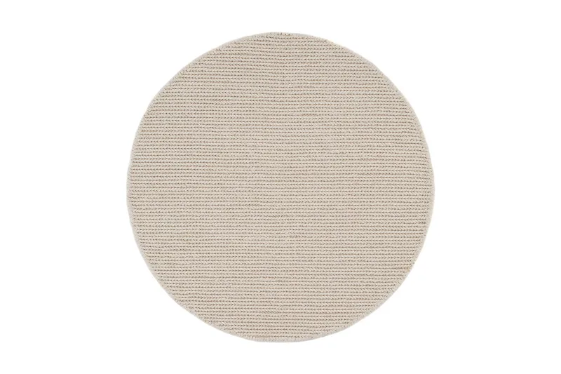 Dalarö Ullmatta 300 cm Rund - Vit - Products - Textil & mattor - Matta - Modern matta - Ullmatta