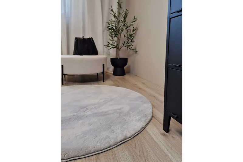 Dream Ryamatta Grå 200 cm Rund - Grå - Products - Textil & mattor - Matta - Modern matta - Ryamatta