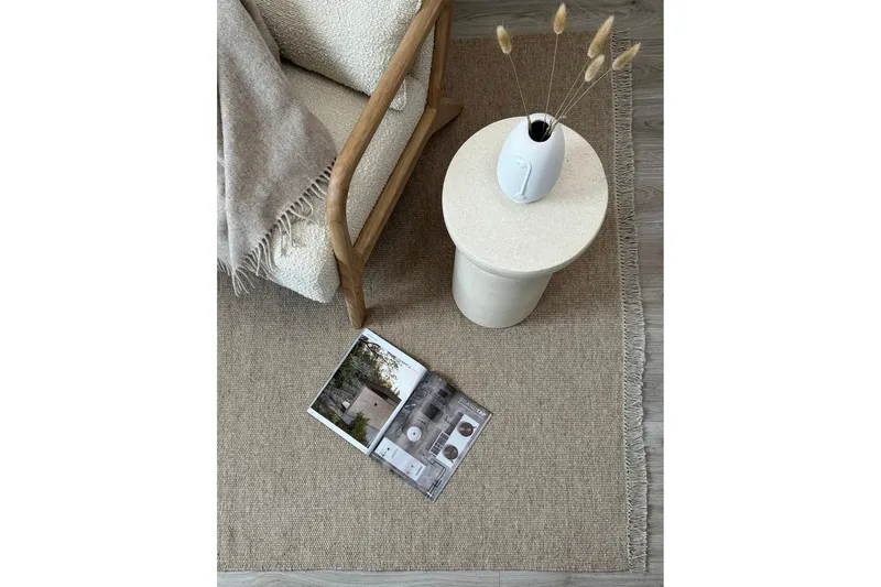 Eden Ullmatta 160x230 cm Rektangulär - Beige - Products - Textil & mattor - Matta - Modern matta - Ullmatta