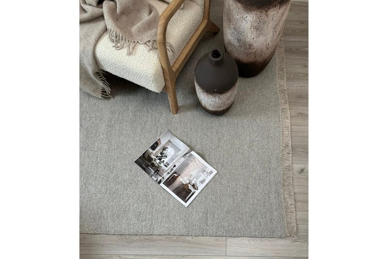 Eden Ullmatta 250x250 cm Kvadratisk - Silver - Products - Textil & mattor - Matta - Modern matta - Ullmatta