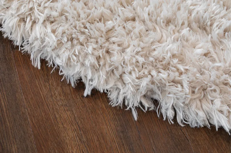 Floki Ryamatta 240 cm Rund - Vit - Products - Textil & mattor - Matta - Modern matta - Ryamatta