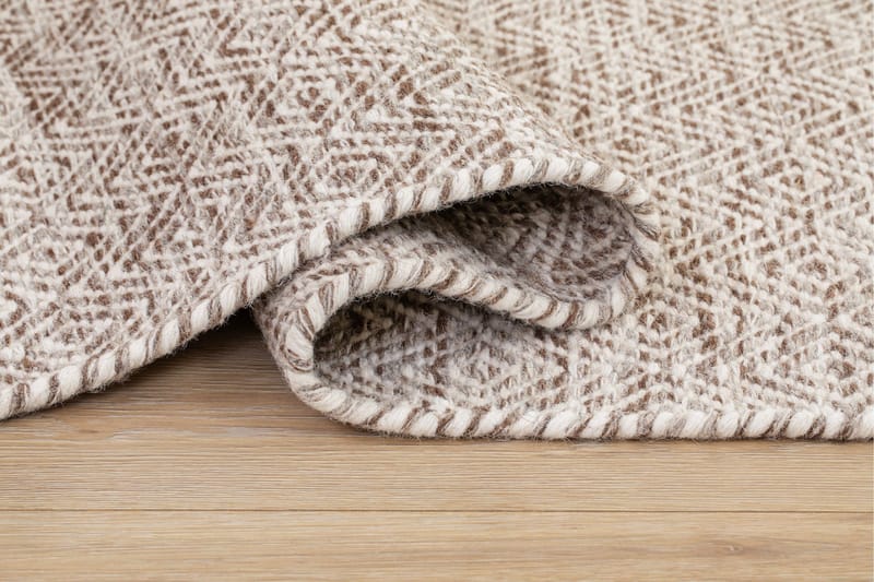 Gåsöga Ullmatta 140x200 cm Rektangulär - Beige - Products - Textil & mattor - Matta - Modern matta - Ullmatta