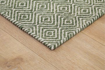 Gåsöga Ullmatta 140x200 cm Rektangulär - Grön - Products - Textil & mattor - Matta - Modern matta - Ullmatta