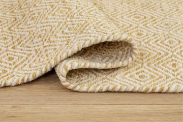 Gåsöga Ullmatta 140x200 cm Rektangulär - Gul - Products - Textil & mattor - Matta - Modern matta - Ullmatta