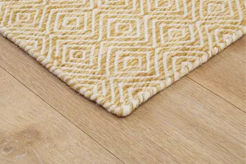 Gåsöga Ullmatta 140x200 cm Rektangulär - Gul - Products - Textil & mattor - Matta - Modern matta - Ullmatta