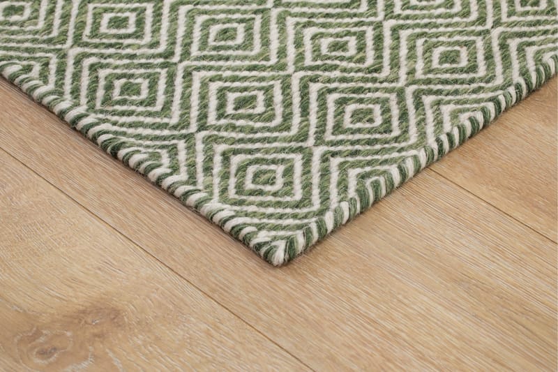 Gåsöga Ullmatta 160x230 cm Rektangulär - Grön - Products - Textil & mattor - Matta - Modern matta - Ullmatta