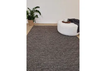 Gåsöga Ullmatta 240x340 cm Rektangulär - Svart/Vit - Products - Textil & mattor - Matta - Modern matta - Ullmatta