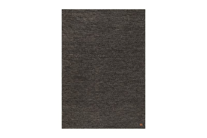 Gåsöga Ullmatta 240x340 cm Rektangulär, Svart/Vit