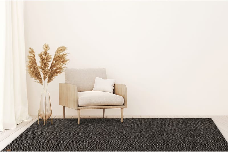 Gåsöga Ullmatta 240x340 cm Rektangulär - Svart/Vit - Products - Textil & mattor - Matta - Modern matta - Ullmatta