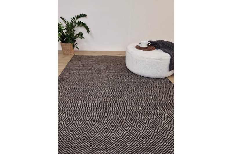 Gåsöga Ullmatta 300x400 cm Rektangulär - Svart/Vit - Products - Textil & mattor - Matta - Modern matta - Ullmatta
