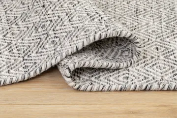 Gåsöga Ullmatta 75x200 cm Oval - Grå - Products - Textil & mattor - Matta - Modern matta - Ullmatta