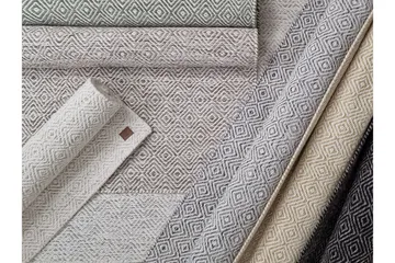 Gåsöga Ullmatta 75x200 cm Oval - Grå - Products - Textil & mattor - Matta - Modern matta - Ullmatta