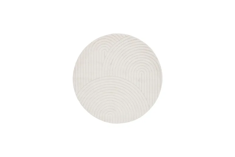Genova Zen Wiltonmatta 240 cm Rund - Vit - Products - Textil & mattor - Matta - Modern matta - Wiltonmatta
