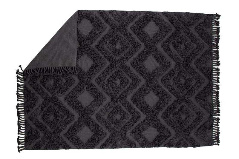 Hilma Bomullsmatta Rektangulär 250x350 cm - Mörkgrå - Products - Textil & mattor - Matta - Modern matta - Bomullsmatta