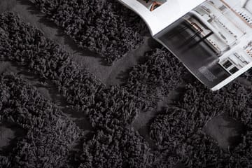 Hilma Bomullsmatta Rektangulär 250x350 cm - Mörkgrå - Products - Textil & mattor - Matta - Modern matta - Bomullsmatta