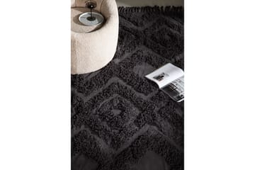 Hilma Bomullsmatta Rektangulär 250x350 cm - Mörkgrå - Products - Textil & mattor - Matta - Modern matta - Bomullsmatta
