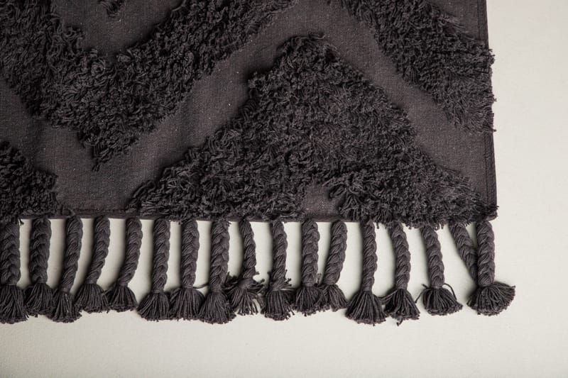 Hilma Bomullsmatta Rektangulär 250x350 cm - Mörkgrå - Products - Textil & mattor - Matta - Modern matta - Bomullsmatta