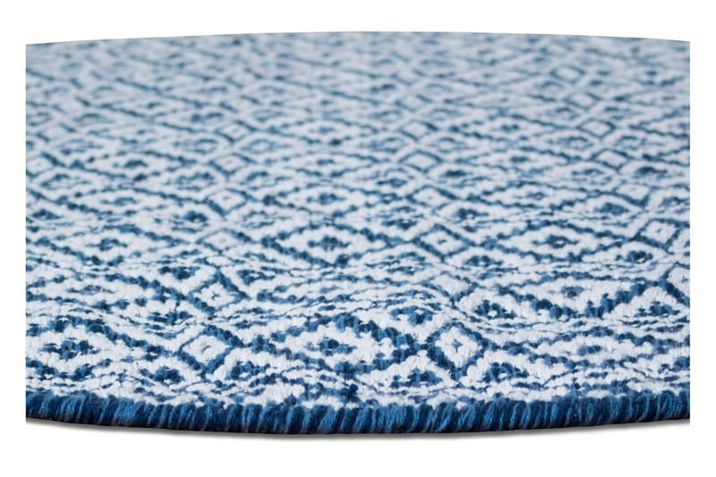 Koster Garnmatta Rund 160 - Blå - Products - Textil & mattor - Matta - Modern matta - Wiltonmatta