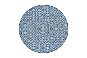 Koster Garnmatta Rund 160 - Blå - Products - Textil & mattor - Matta - Modern matta - Wiltonmatta