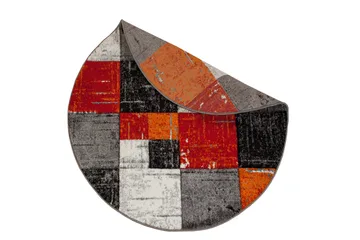 London Square Friezematta Rund 200 - Röd/Orange - Products - Textil & mattor - Matta - Modern matta - Wiltonmatta