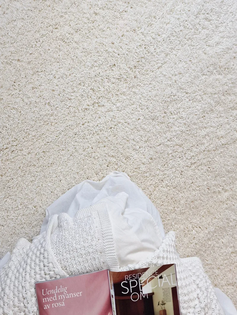 Lounge Ryamatta 160x230 cm Rektangulär - Vit - Products - Textil & mattor - Matta - Modern matta - Ryamatta