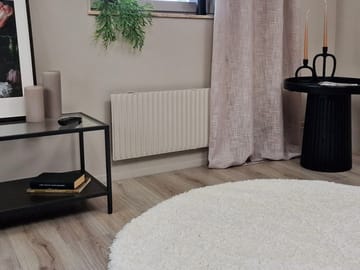 Lounge Ryamatta 240 cm Rund - Vit - Products - Textil & mattor - Matta - Modern matta - Ryamatta
