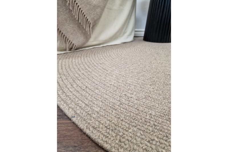 Lya Ullmatta Ø160 cm Rund - Linnen - Products - Textil & mattor - Matta - Modern matta - Ullmatta