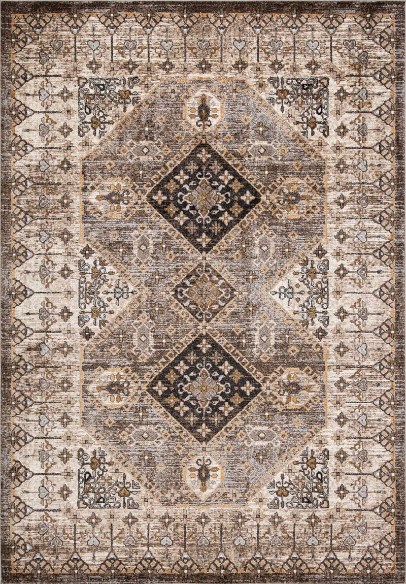 Matta Yelvi 133x190 cm - Brun/Beige - Products - Textil & mattor - Matta - Modern matta - Wiltonmatta