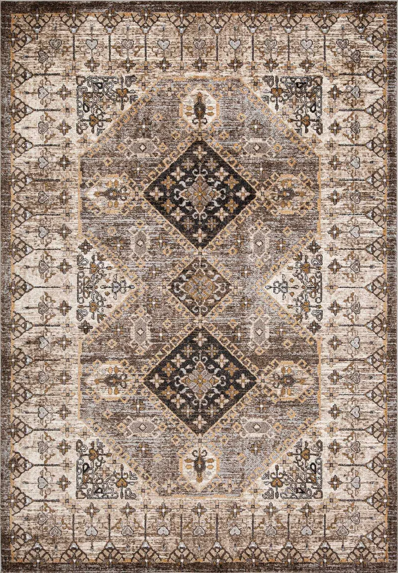 Matta Yelvi 200x285 cm - Brun/beige - Products - Textil & mattor - Matta - Modern matta - Wiltonmatta