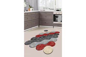 Nodoka Wiltonmatta 60x100 cm Rektangulär - Röd/Grå - Products - Textil & mattor - Matta - Modern matta - Wiltonmatta