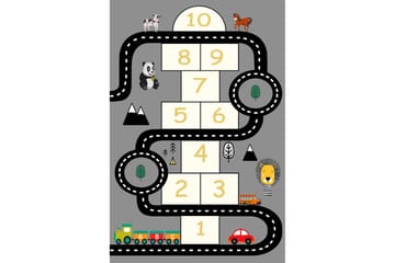 Noojo Gångmatta 100x150 cm Rektangulär - Grå - Products - Textil & mattor - Matta - Modern matta - Gångmatta