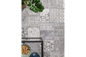 Patchwork Wiltonmatta 200x290 cm Rektangulär - Silver - Products - Textil & mattor - Matta - Modern matta - Wiltonmatta