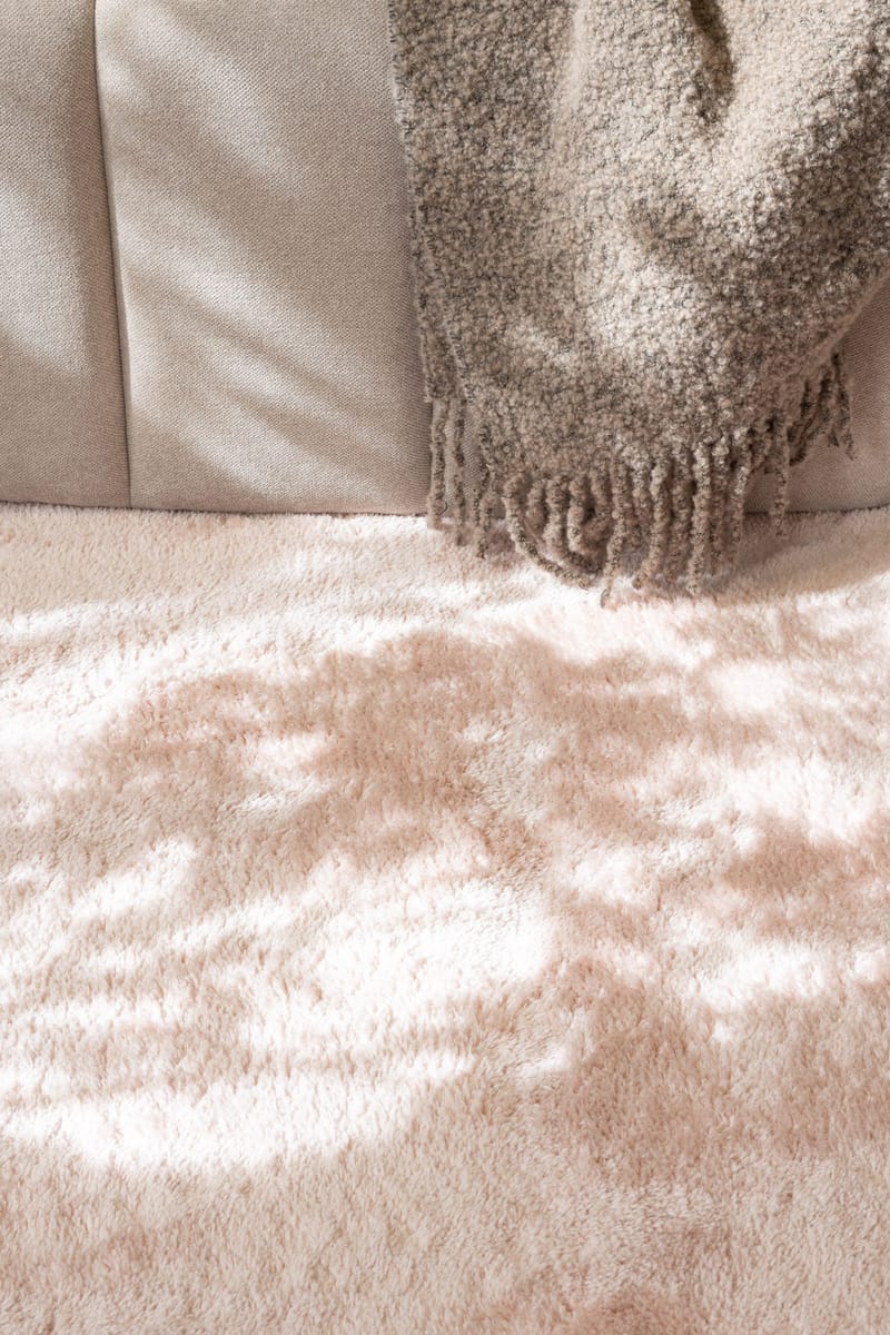 Cozy Ryamatta 200 cm Rund - Rosa - Products - Textil & mattor - Matta - Modern matta - Ryamatta
