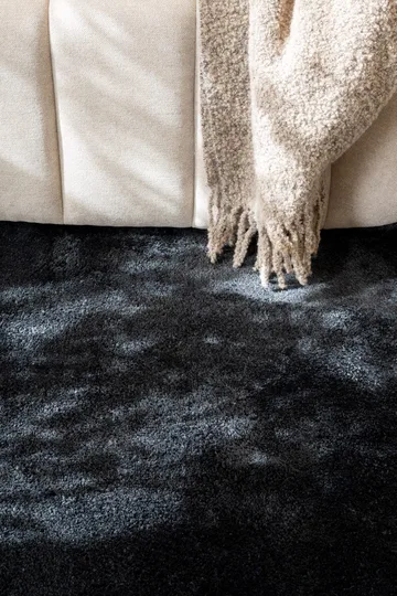 Cozy Ryamatta 200 cm Rund - Svart - Products - Textil & mattor - Matta - Modern matta - Ryamatta