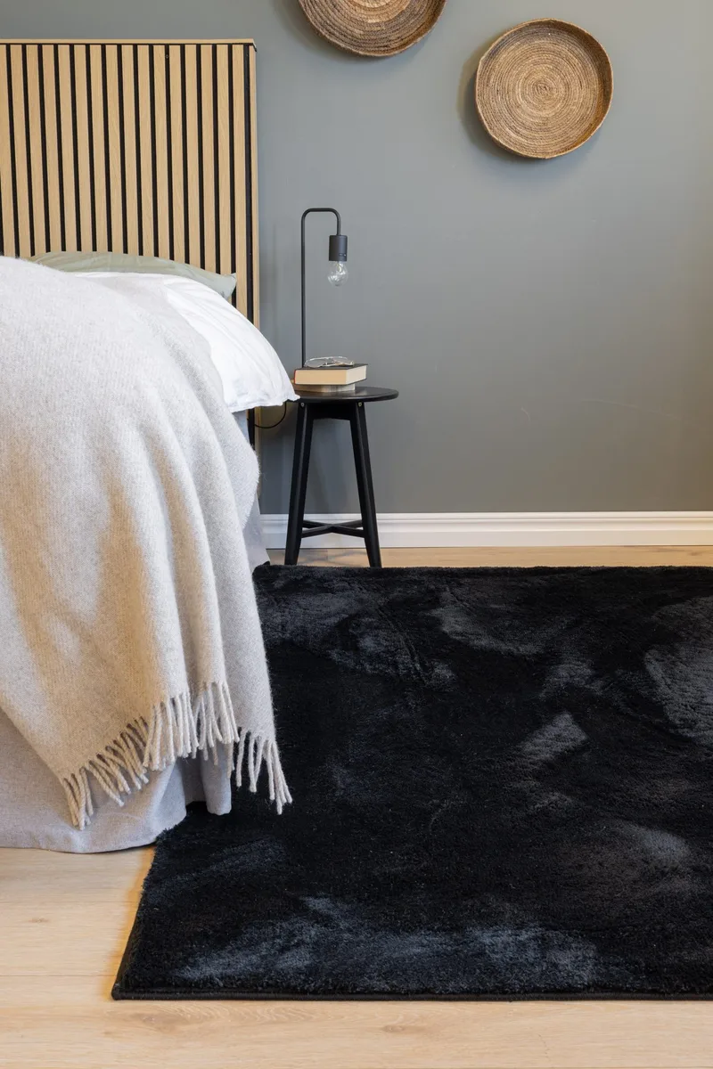 Cozy Ryamatta 200x290 cm Rektangulär - Svart - Products - Textil & mattor - Matta - Modern matta - Ryamatta