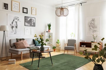 Cozy Ryamatta 240x340 cm Rektangulär - Grön - Products - Textil & mattor - Matta - Modern matta - Ryamatta