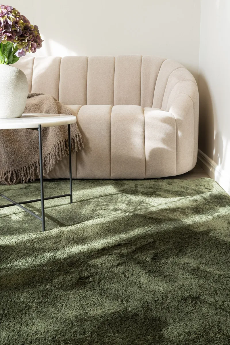 Cozy Ryamatta 240x340 cm Rektangulär - Grön - Products - Textil & mattor - Matta - Modern matta - Ryamatta