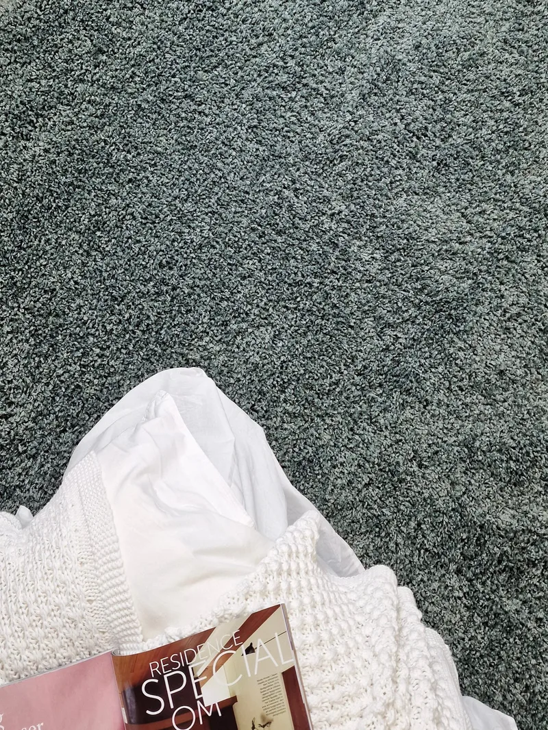 Lounge Ryamatta 133x190 cm Rektangulär - Grön - Products - Textil & mattor - Matta - Modern matta - Ryamatta