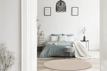 Sheraton Ryamatta Rund 160 cm - Creme - Products - Textil & mattor - Matta - Modern matta - Ryamatta