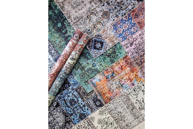 Shiraz Wiltonmatta 80x200 cm Oval - Blå - Products - Textil & mattor - Matta - Modern matta - Wiltonmatta