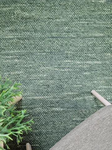 Skagen Ullmatta 300 cm Rund - Grönmelange - Products - Textil & mattor - Matta - Modern matta - Ullmatta